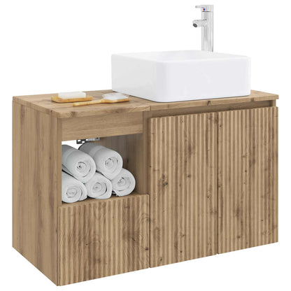 Bathroom Furniture Set 2 pcs Artisan Oak Engineered Wood