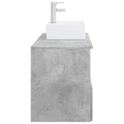 Bathroom Furniture Set 2 pcs Concrete Grey Engineered Wood