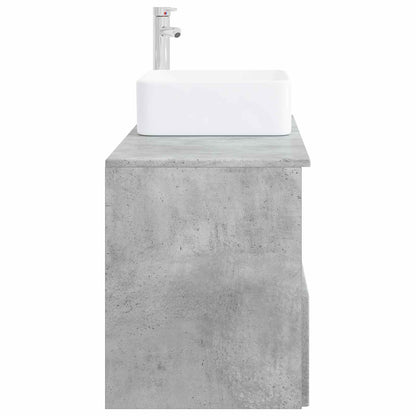 Bathroom Furniture Set 2 pcs Concrete Grey Engineered Wood