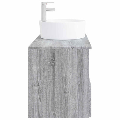 Bathroom Furniture Set 2 pcs Grey Sonoma Engineered Wood