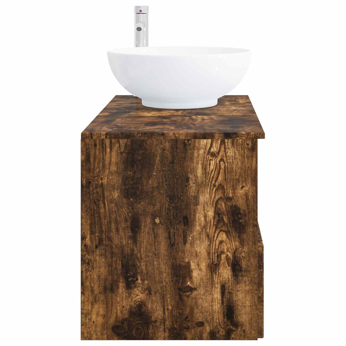 Bathroom Furniture Set 2 pcs Smoked Oak Engineered Wood