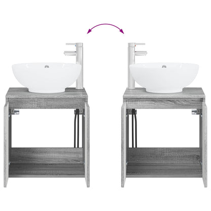 Bathroom Furniture Set 2 pcs Grey Sonoma Engineered Wood