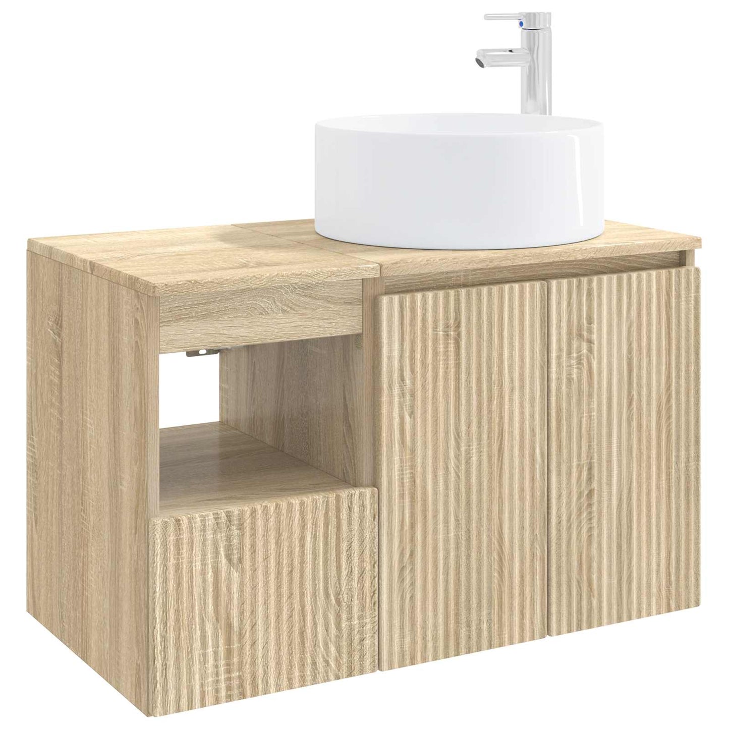 Bathroom Furniture Set 2 pcs Sonoma Oak Engineered Wood