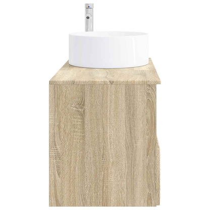 Bathroom Furniture Set 2 pcs Sonoma Oak Engineered Wood
