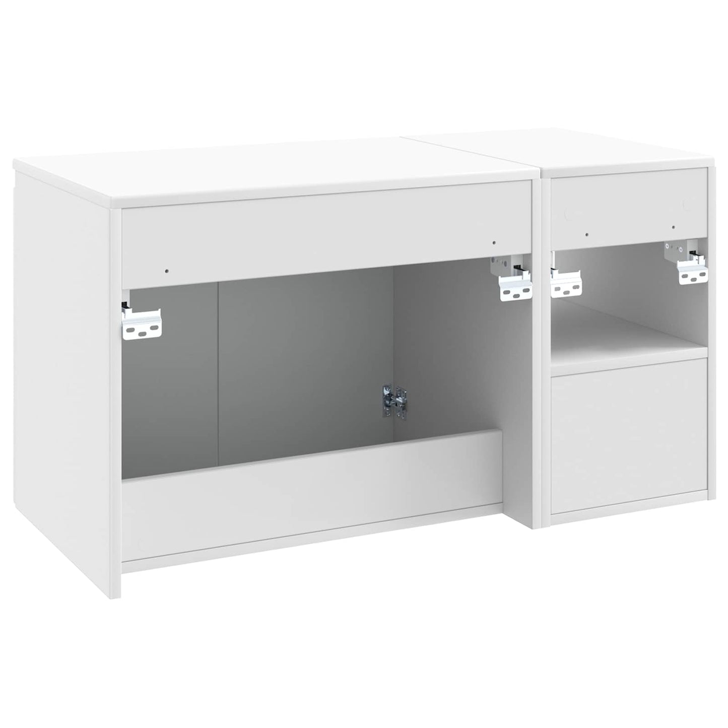 Bathroom Furniture Set 2 pcs White Engineered Wood