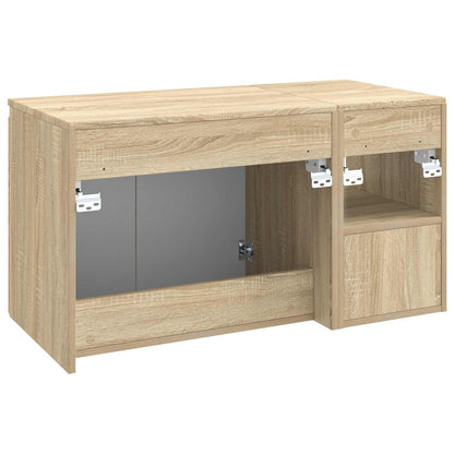 Bathroom Furniture Set 2 pcs Sonoma Oak Engineered Wood