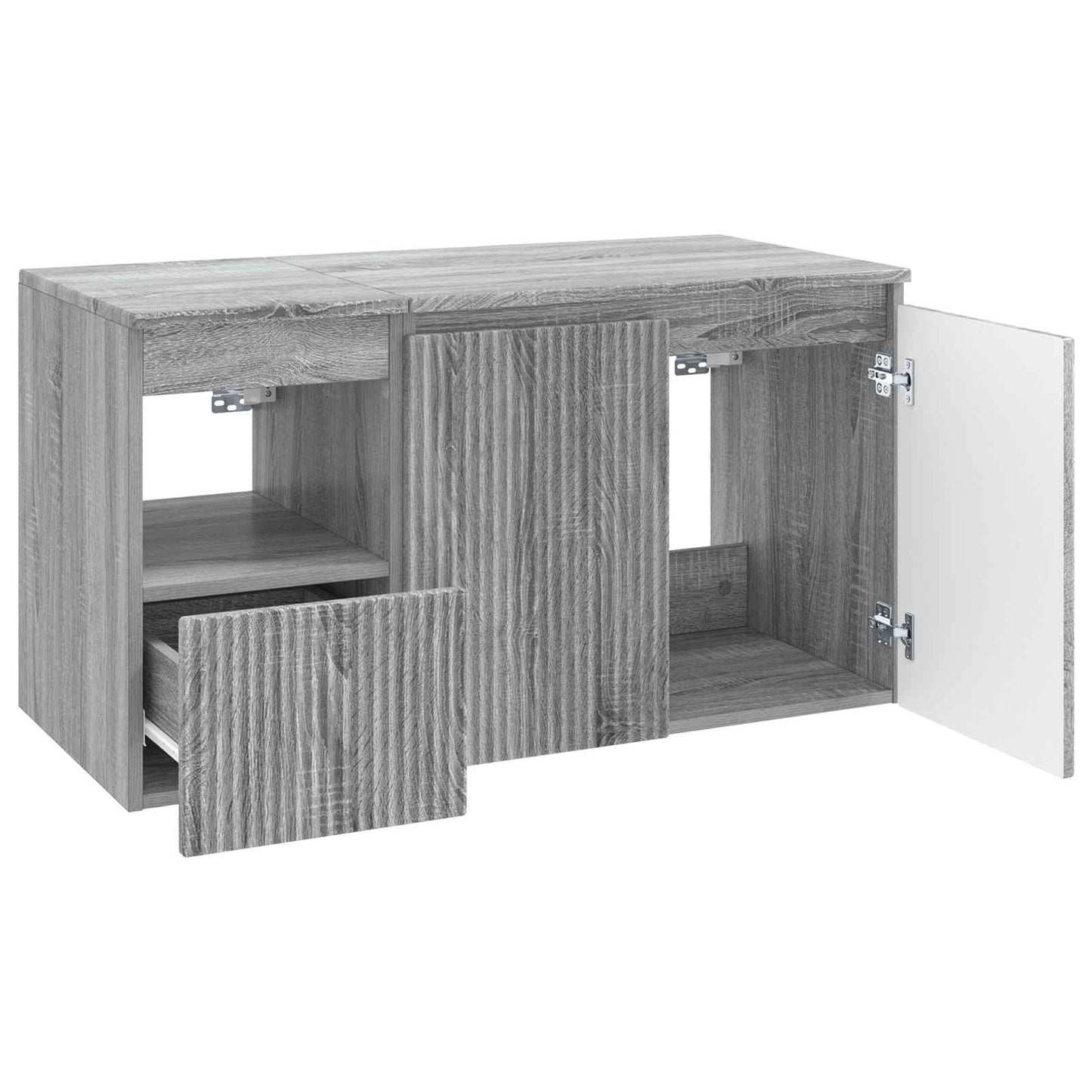 Bathroom Furniture Set 2 pcs Grey Sonoma Engineered Wood