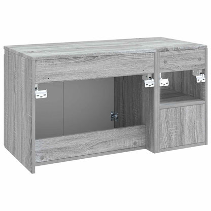 Bathroom Furniture Set 2 pcs Grey Sonoma Engineered Wood