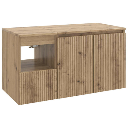 Bathroom Furniture Set 2 pcs Artisan Oak Engineered Wood