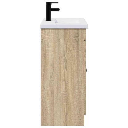 Bathroom Furniture Set Sonoma Oak 56 x 37.5 x 81 cm