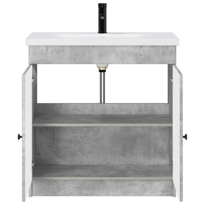 Bathroom Furniture Set Concrete Grey 56 x 37.5 x 81 cm