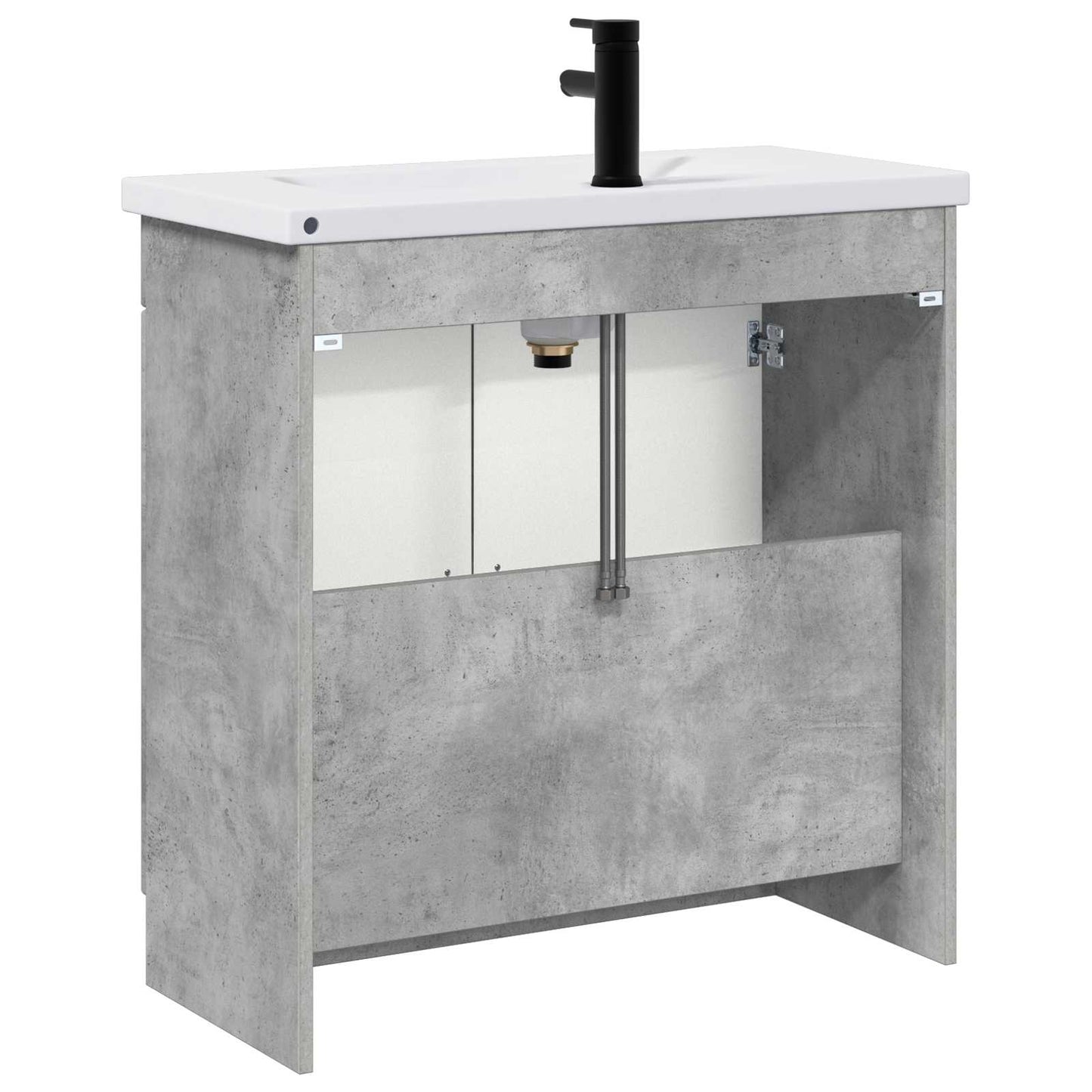 Bathroom Furniture Set Concrete Grey 56 x 37.5 x 81 cm
