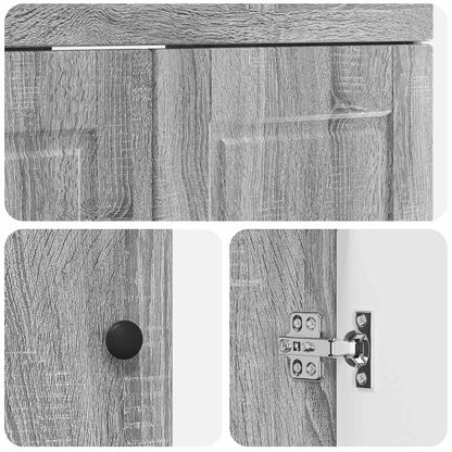Bathroom Furniture Set Grey Sonoma 56 x 37.5 x 81 cm