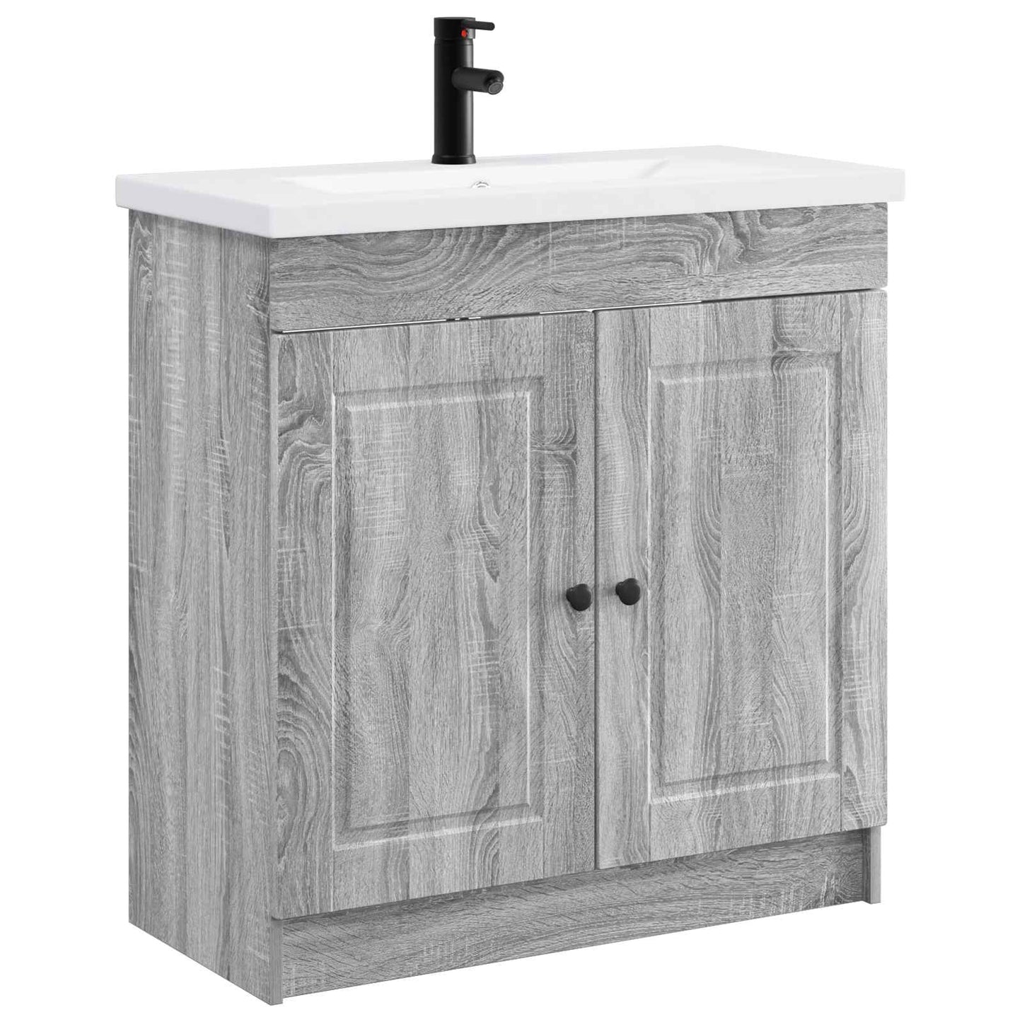 Bathroom Furniture Set Grey Sonoma 56 x 37.5 x 81 cm