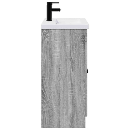 Bathroom Furniture Set Grey Sonoma 56 x 37.5 x 81 cm