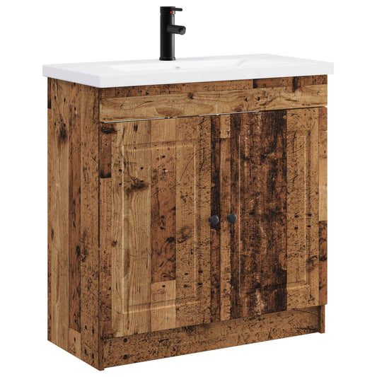 Bathroom Furniture Set Old Wood 56 x 37.5 x 81 cm