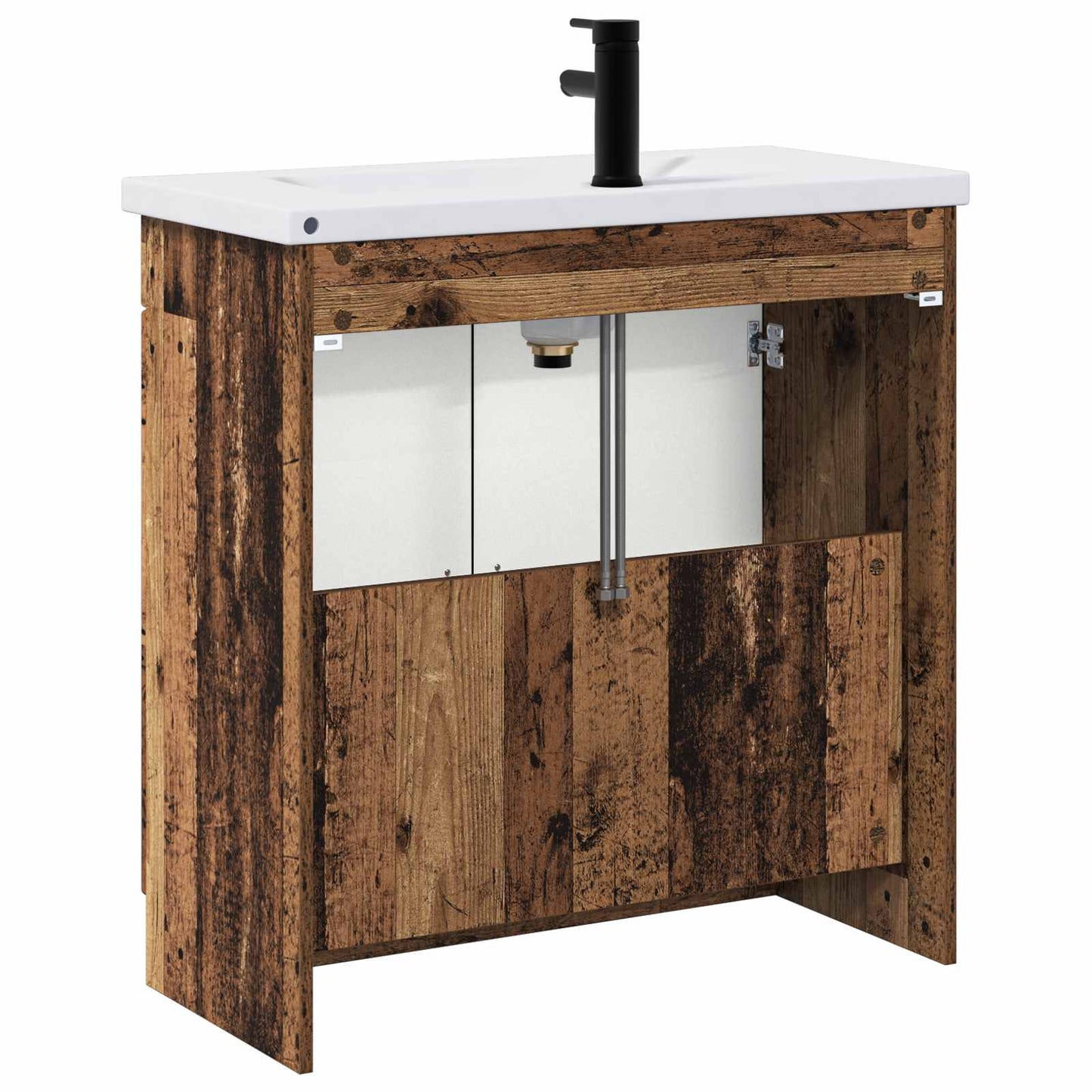 Bathroom Furniture Set Old Wood 56 x 37.5 x 81 cm