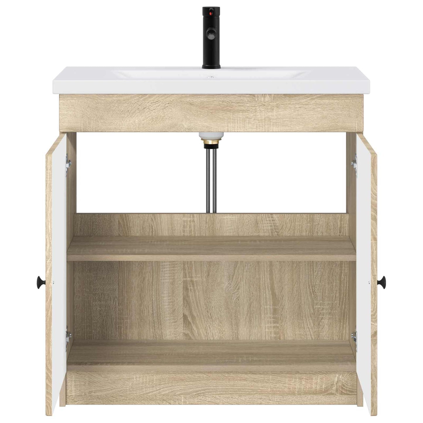 Bathroom Furniture Set Sonoma Oak 78.5 x 37.5 x 81 cm