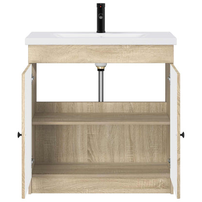 Bathroom Furniture Set Sonoma Oak 78.5 x 37.5 x 81 cm