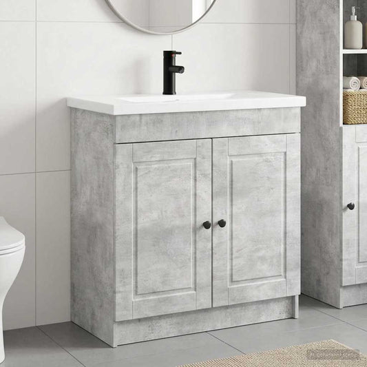 Bathroom Furniture Set Concrete Grey 78.5 x 37.5 x 81 cm