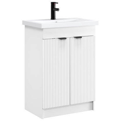 Bathroom Furniture Set White 56 x 37.5 x 81 cm Engineered Wood
