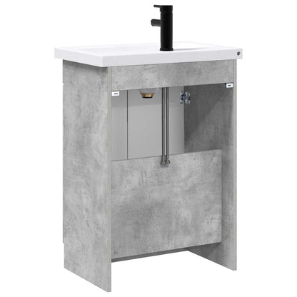 Bathroom Furniture Set Concrete Grey 56 x 37.5 x 81 cm