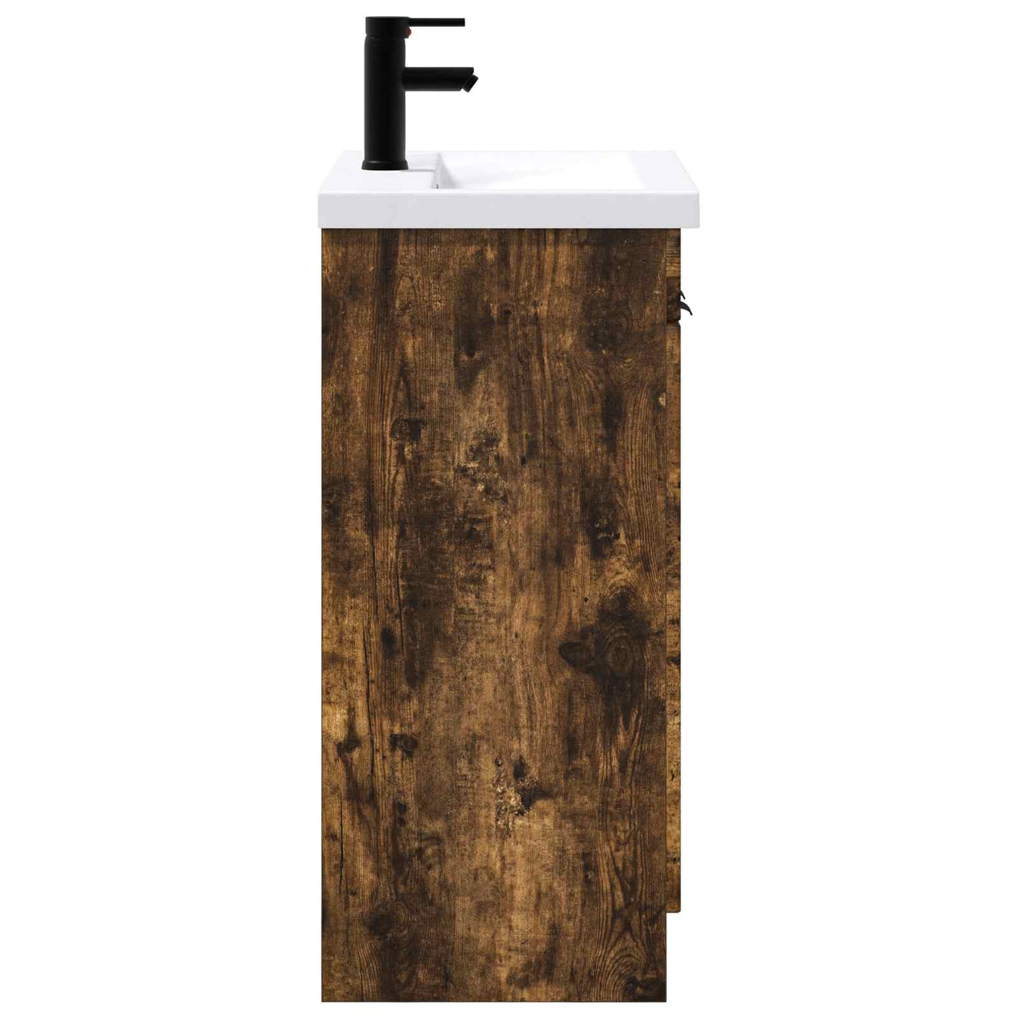 Bathroom Furniture Set Smoked Oak 56 x 37.5 x 81 cm