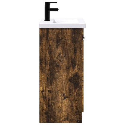 Bathroom Furniture Set Smoked Oak 56 x 37.5 x 81 cm