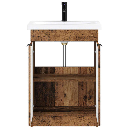 Bathroom Furniture Set Old Wood 56 x 37.5 x 81 cm