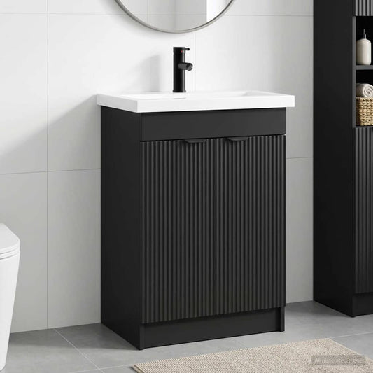 Bathroom Furniture Set Black 78.5 x 37.5 x 81 cm