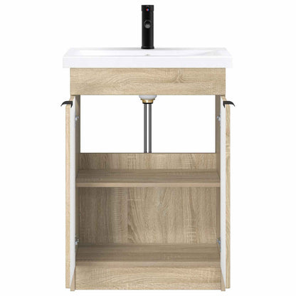 Bathroom Furniture Set Sonoma Oak 78.5 x 37.5 x 81 cm