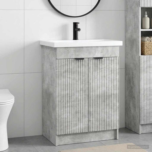 Bathroom Furniture Set Concrete Grey 78.5 x 37.5 x 81 cm