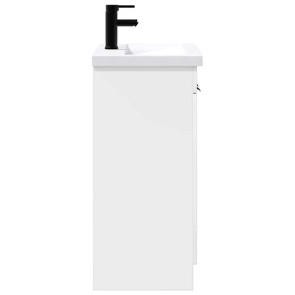 Bathroom Furniture Set High Gloss White 78.5 x 37.5 x 81 cm