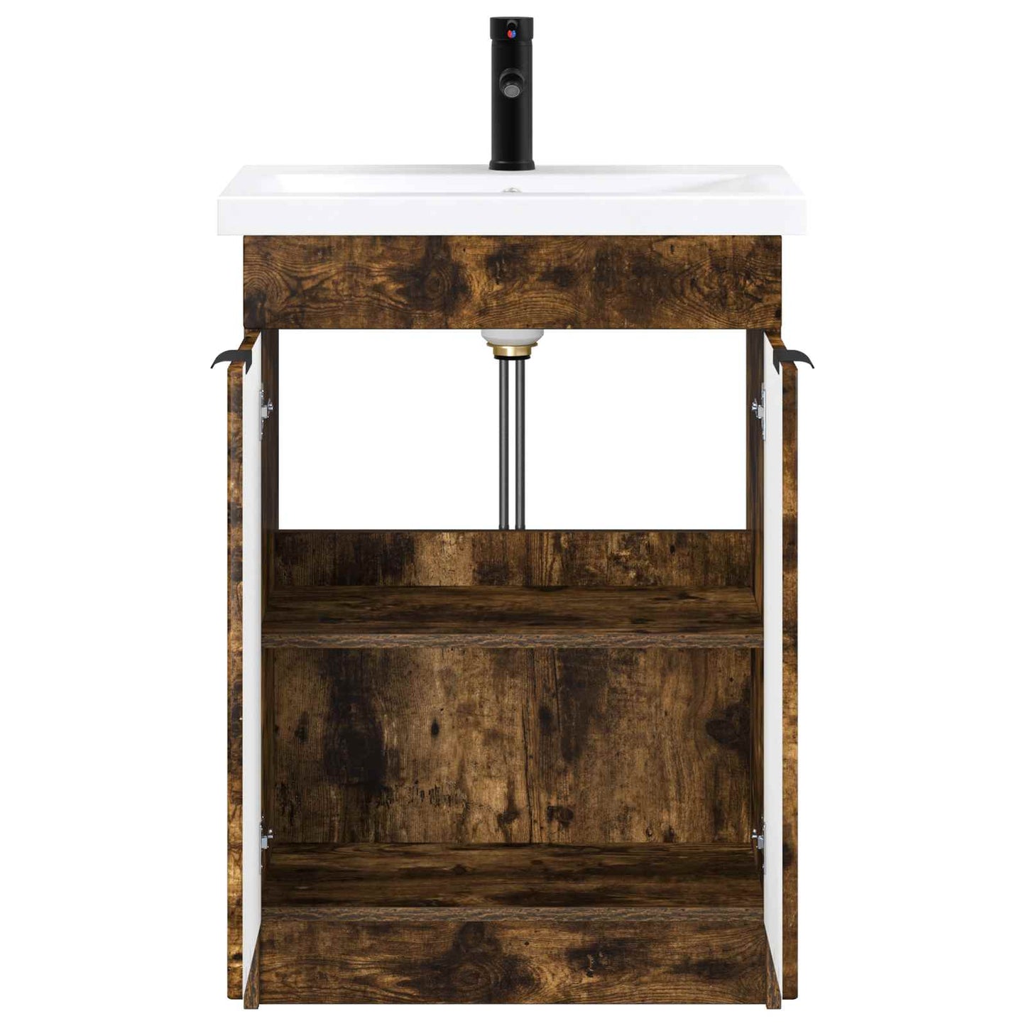 Bathroom Furniture Set Smoked Oak 78.5 x 37.5 x 81 cm