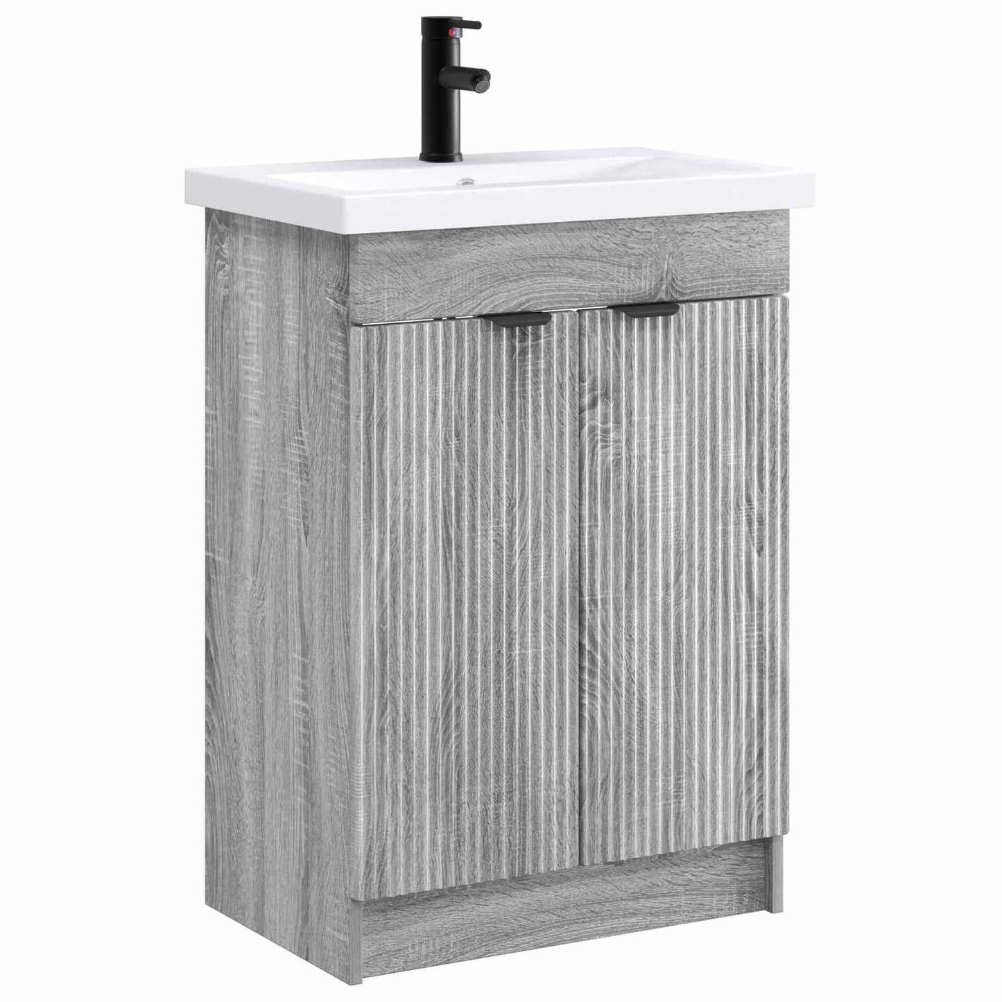 Bathroom Furniture Set Grey Sonoma 78.5 x 37.5 x 81 cm