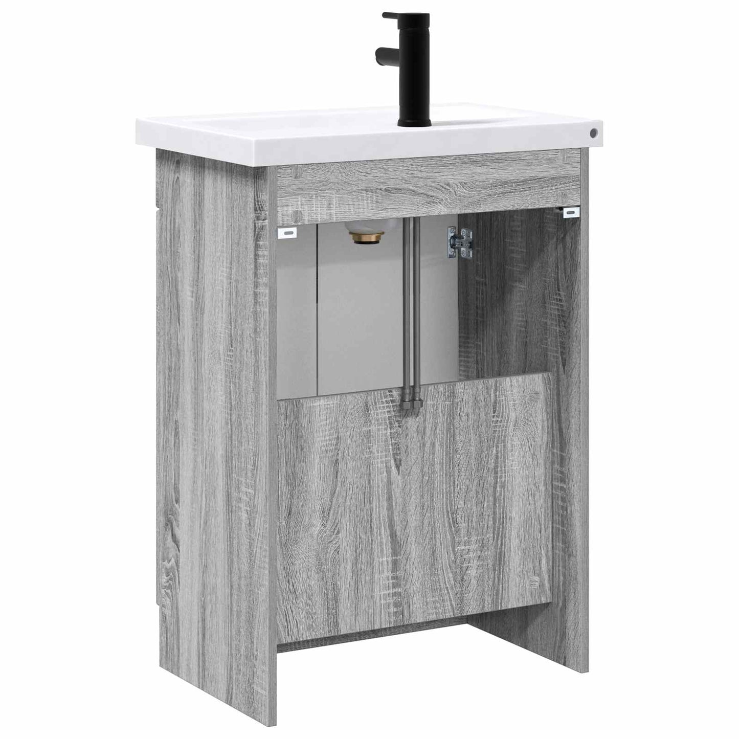 Bathroom Furniture Set Grey Sonoma 78.5 x 37.5 x 81 cm
