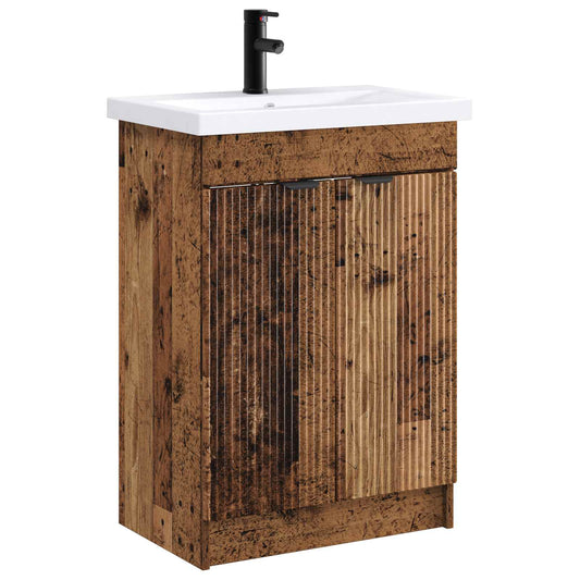 Bathroom Furniture Set Old Wood 78.5 x 37.5 x 81 cm