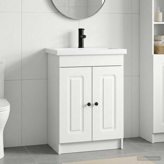 Bathroom Furniture Set White 56 x 37.5 x 81 cm Engineered Wood