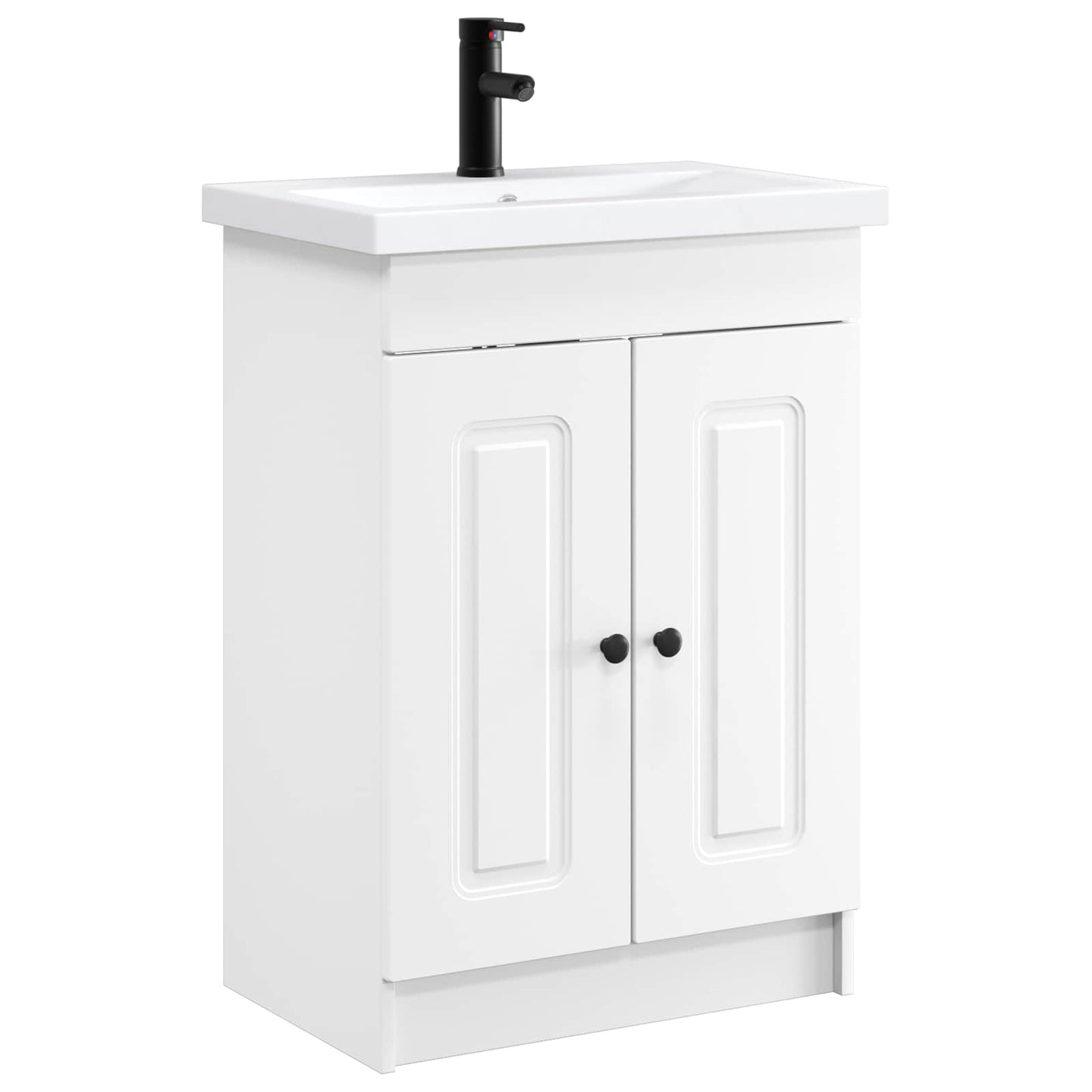 Bathroom Furniture Set White 56 x 37.5 x 81 cm Engineered Wood