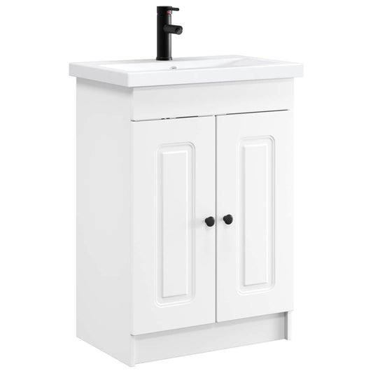 Bathroom Furniture Set White 56 x 37.5 x 81 cm Engineered Wood