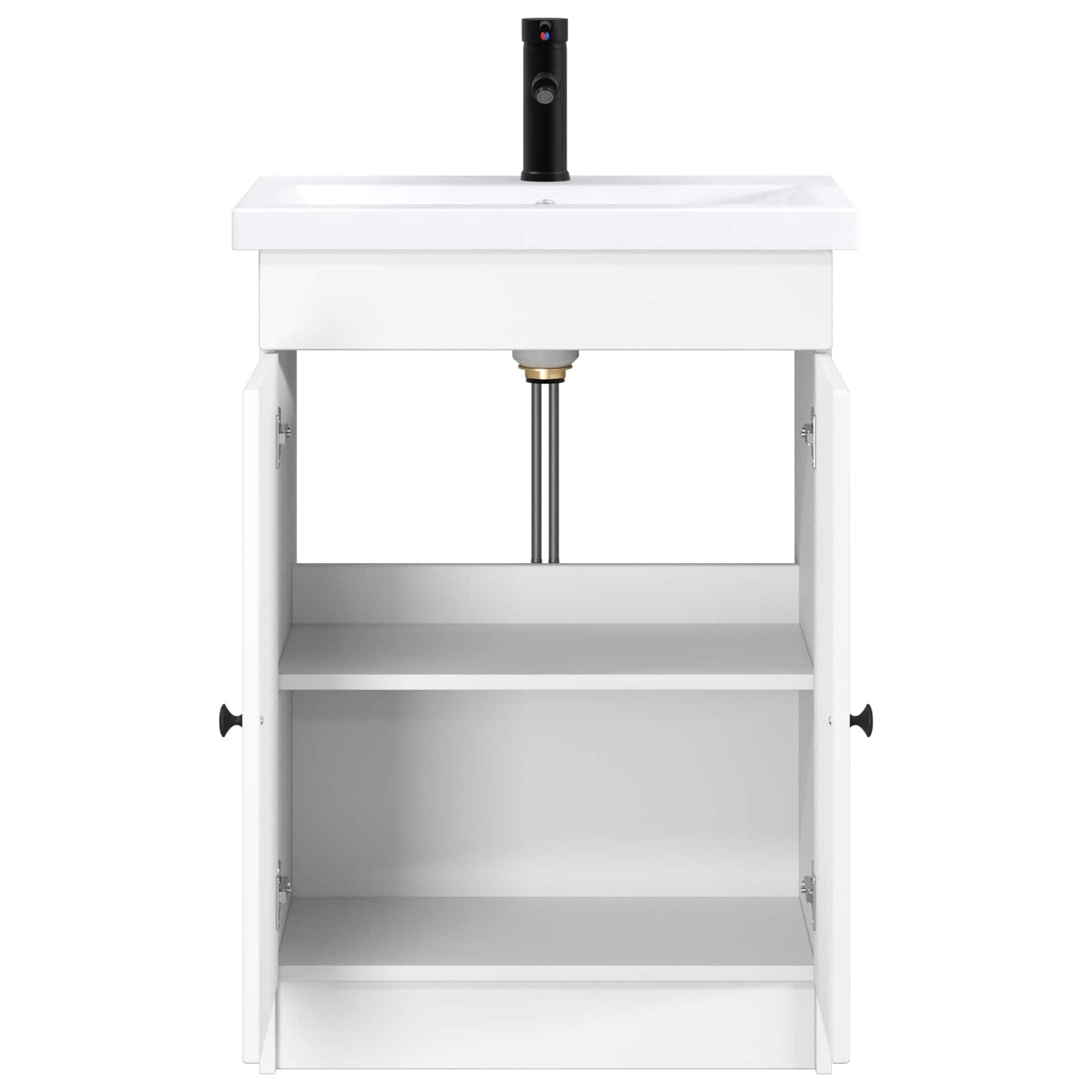 Bathroom Furniture Set White 56 x 37.5 x 81 cm Engineered Wood