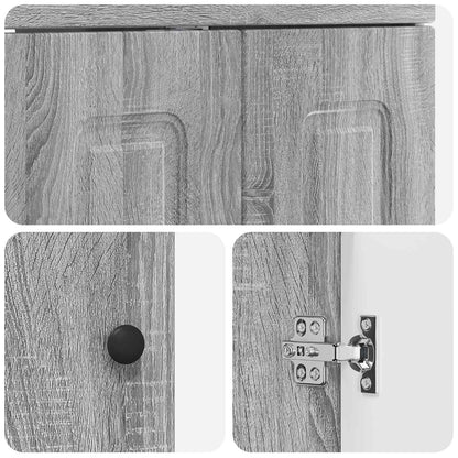 Bathroom Furniture Set Grey Sonoma 56 x 37.5 x 81 cm