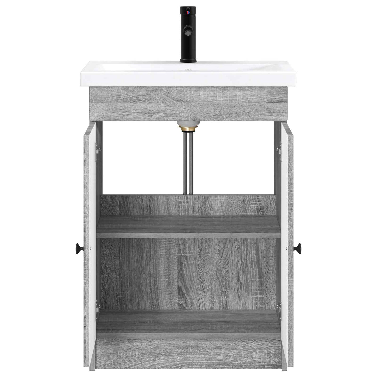 Bathroom Furniture Set Grey Sonoma 56 x 37.5 x 81 cm