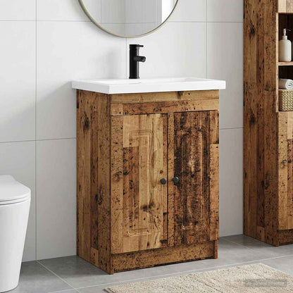 Bathroom Furniture Set Old Wood 56 x 37.5 x 81 cm