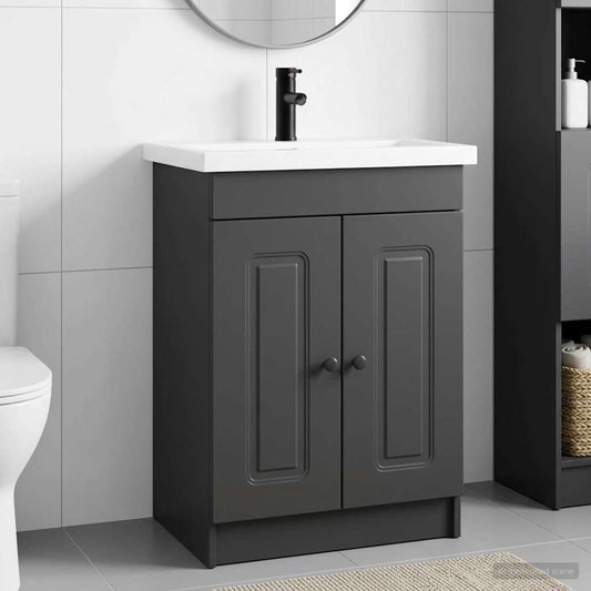 Bathroom Furniture Set Black 78.5 x 37.5 x 81 cm