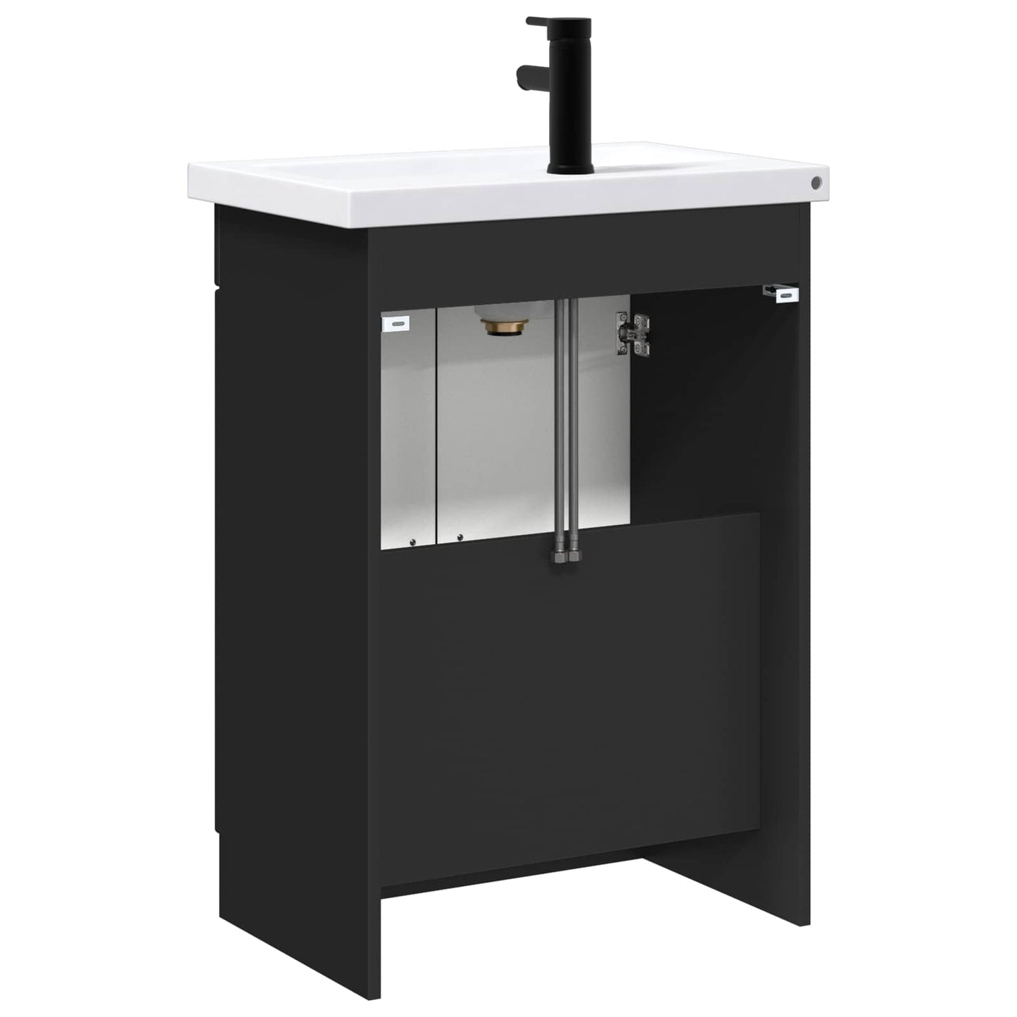 Bathroom Furniture Set Black 78.5 x 37.5 x 81 cm