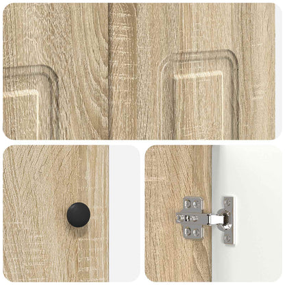 Bathroom Furniture Set Sonoma Oak 78.5 x 37.5 x 81 cm