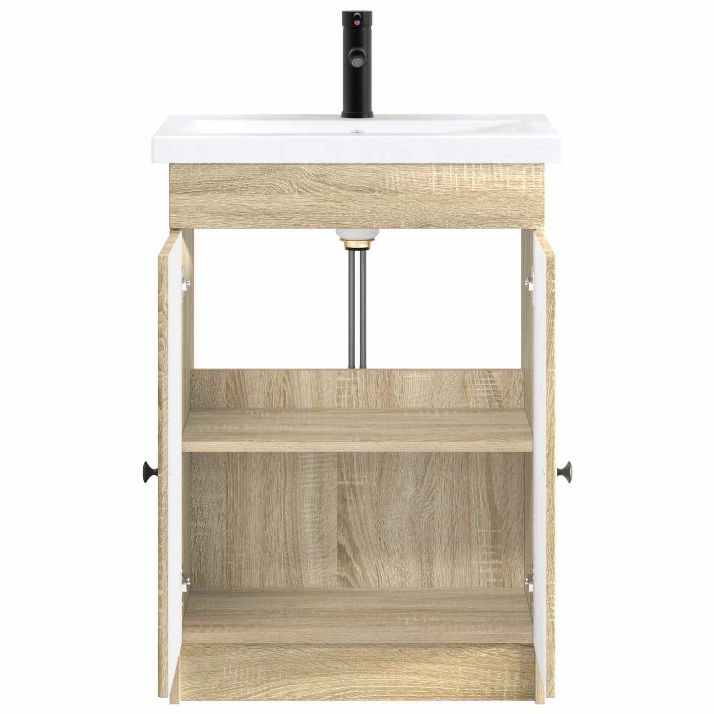 Bathroom Furniture Set Sonoma Oak 78.5 x 37.5 x 81 cm