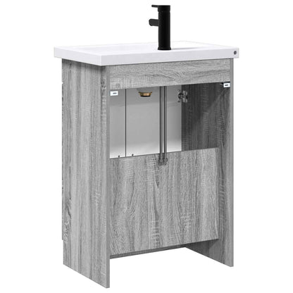 Bathroom Furniture Set Grey Sonoma 78.5 x 37.5 x 81 cm