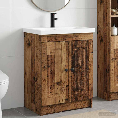 Bathroom Furniture Set Old Wood 78.5 x 37.5 x 81 cm